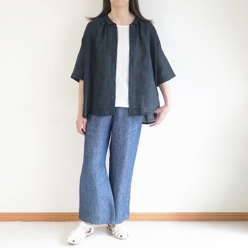 Branch m‘.,ブランチエム,ナチュラル,30代,40代,50代,60代,リネン,ゆったり,ブラウス,リネンブラウス,ドルマンブラウス,