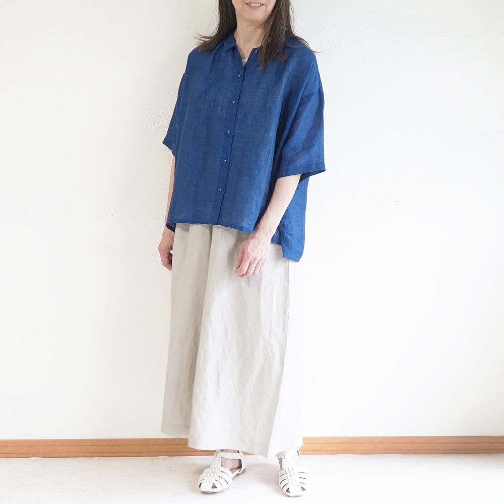 Branch m‘.,ブランチエム,ナチュラル,30代,40代,50代,60代,リネン,ゆったり,ブラウス,リネンブラウス,ドルマンブラウス,