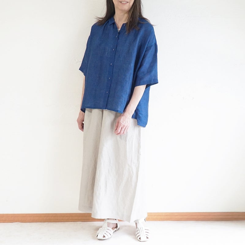 Branch m‘.,ブランチエム,ナチュラル,30代,40代,50代,60代,リネン,ゆったり,ブラウス,リネンブラウス,ドルマンブラウス,