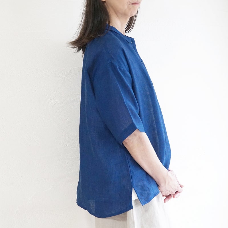 Branch m‘.,ブランチエム,ナチュラル,30代,40代,50代,60代,リネン,ゆったり,ブラウス,リネンブラウス,ドルマンブラウス,