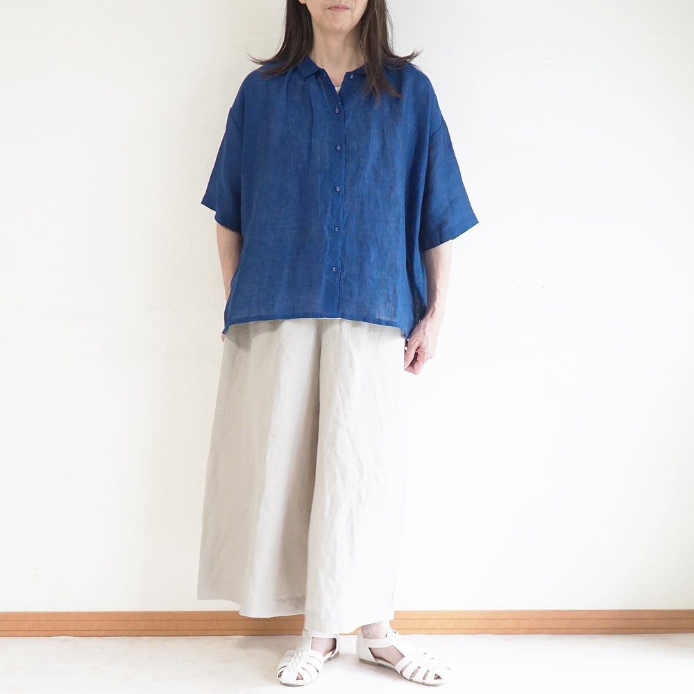 Branch m‘.,ブランチエム,ナチュラル,30代,40代,50代,60代,リネン,ゆったり,ブラウス,リネンブラウス,ドルマンブラウス,