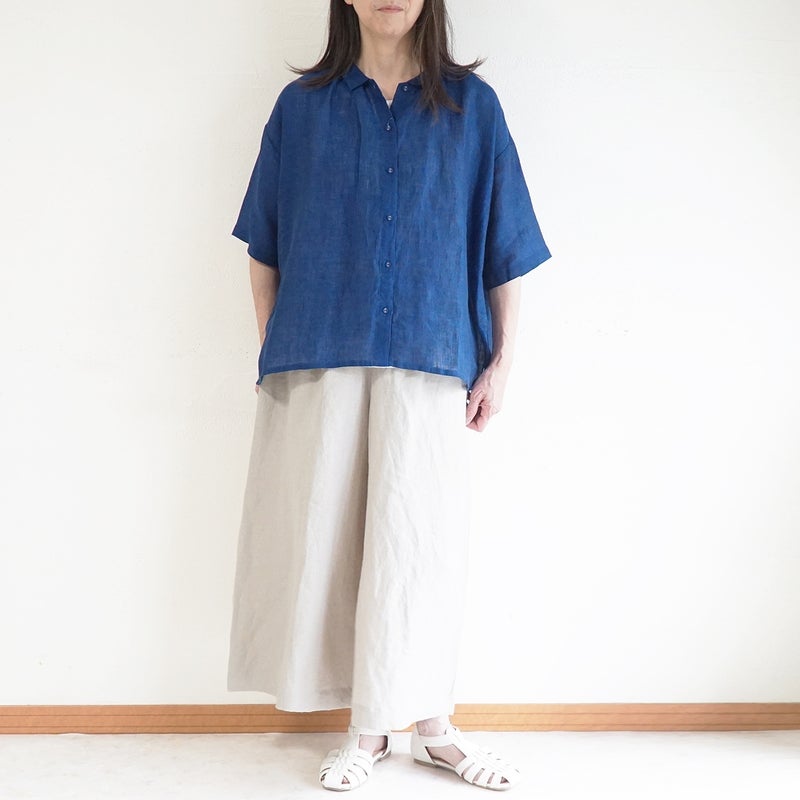 Branch m‘.,ブランチエム,ナチュラル,30代,40代,50代,60代,リネン,ゆったり,ブラウス,リネンブラウス,ドルマンブラウス,