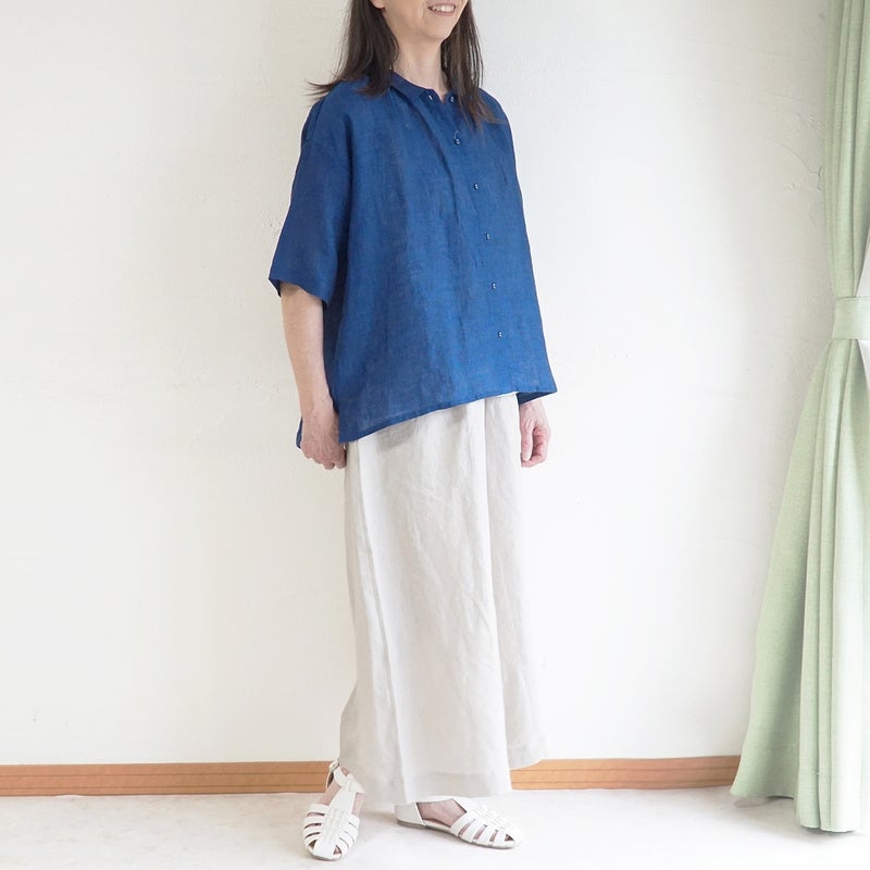 Branch m‘.,ブランチエム,ナチュラル,30代,40代,50代,60代,リネン,ゆったり,ブラウス,リネンブラウス,ドルマンブラウス,