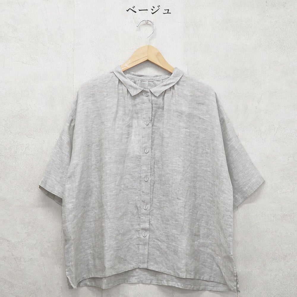 Branch m‘.,ブランチエム,ナチュラル,30代,40代,50代,60代,リネン,ゆったり,ブラウス,リネンブラウス,ドルマンブラウス,