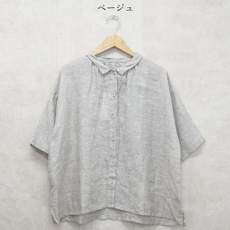 Branch m‘.,ブランチエム,ナチュラル,30代,40代,50代,60代,リネン,ゆったり,ブラウス,リネンブラウス,ドルマンブラウス,