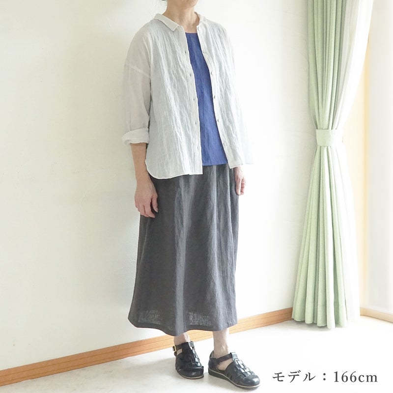 Branch m‘.,ブランチエム,ナチュラル,30代,40代,50代,60代,コットン,ゆったり,綿,シャツ,ブラウス,シャツブラウス,シアー,シアーシャツ,チビ衿,シアーブラウス,綿シャツ,綿ブラウス,コットンブラウス,コットンシャツ, 羽織,紫外線,紫外線対策,冷房,冷房対策,