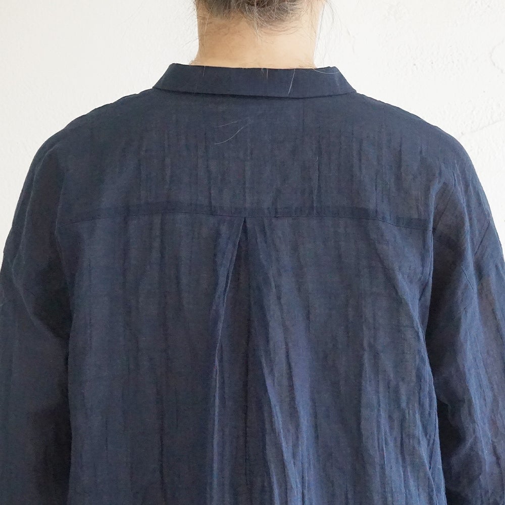 Branch m‘.,ブランチエム,ナチュラル,30代,40代,50代,60代,コットン,ゆったり,綿,シャツ,ブラウス,シャツブラウス,シアー,シアーシャツ,チビ衿,シアーブラウス,綿シャツ,綿ブラウス,コットンブラウス,コットンシャツ, 羽織,紫外線,紫外線対策,冷房,冷房対策,
