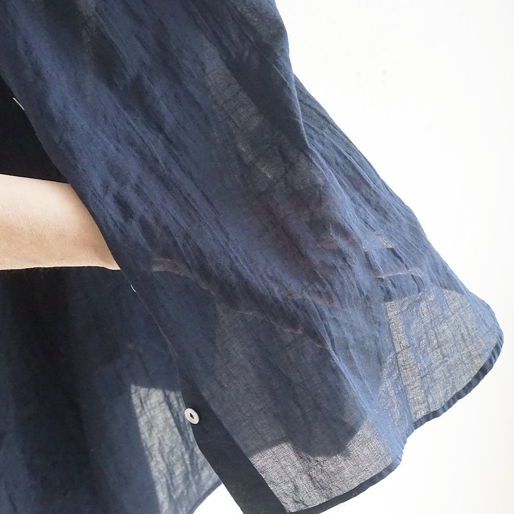 Branch m‘.,ブランチエム,ナチュラル,30代,40代,50代,60代,コットン,ゆったり,綿,シャツ,ブラウス,シャツブラウス,シアー,シアーシャツ,チビ衿,シアーブラウス,綿シャツ,綿ブラウス,コットンブラウス,コットンシャツ, 羽織,紫外線,紫外線対策,冷房,冷房対策,