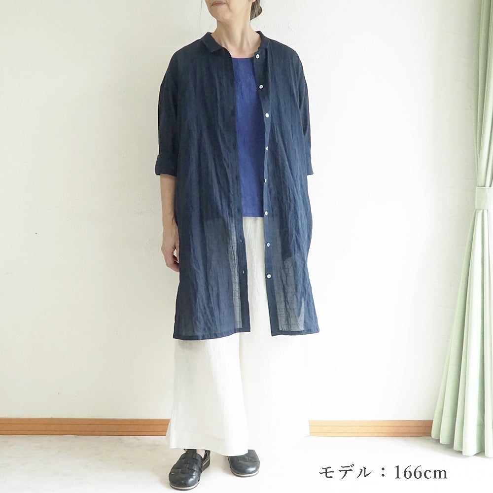 Branch m‘.,ブランチエム,ナチュラル,30代,40代,50代,60代,コットン,ゆったり,綿,シャツ,シャツワンピース,ワンピース,シアーワンピース, シャツ,ブラウス,シャツブラウス,シアー,シアーシャツ,チビ衿,シアーブラウス,綿シャツ,綿ブラウス,コットンブラウス,コットンシャツ,羽織,紫外線,紫外線対策,冷房,冷房対策,
