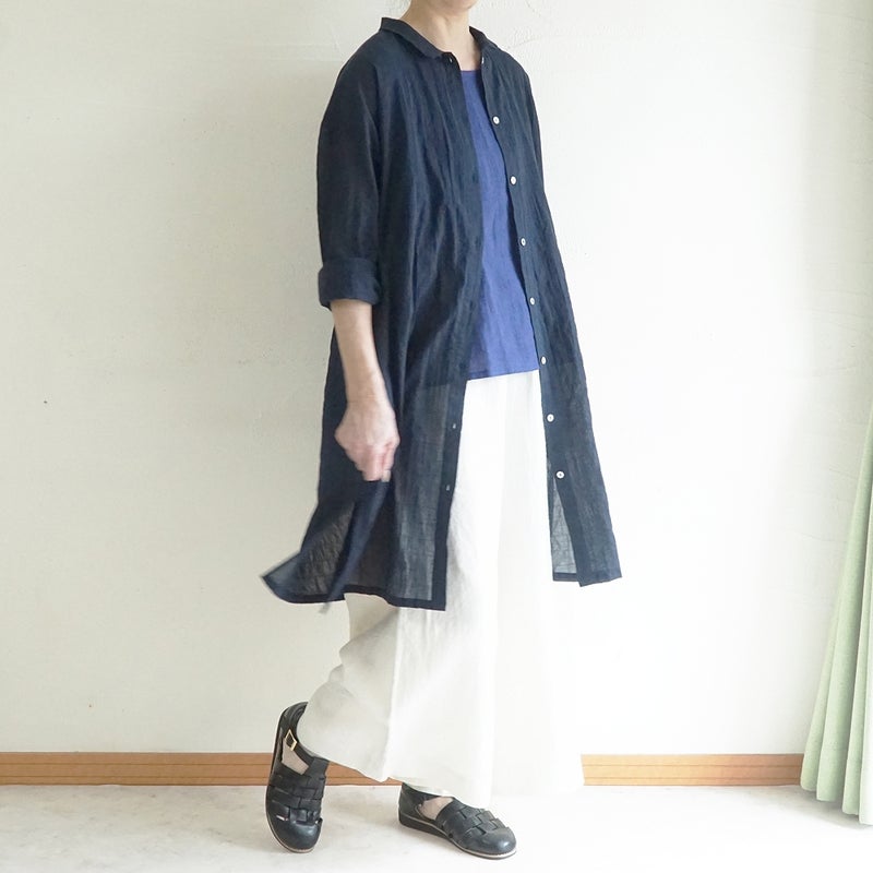 Branch m‘.,ブランチエム,ナチュラル,30代,40代,50代,60代,コットン,ゆったり,綿,シャツ,シャツワンピース,ワンピース,シアーワンピース, シャツ,ブラウス,シャツブラウス,シアー,シアーシャツ,チビ衿,シアーブラウス,綿シャツ,綿ブラウス,コットンブラウス,コットンシャツ,羽織,紫外線,紫外線対策,冷房,冷房対策,