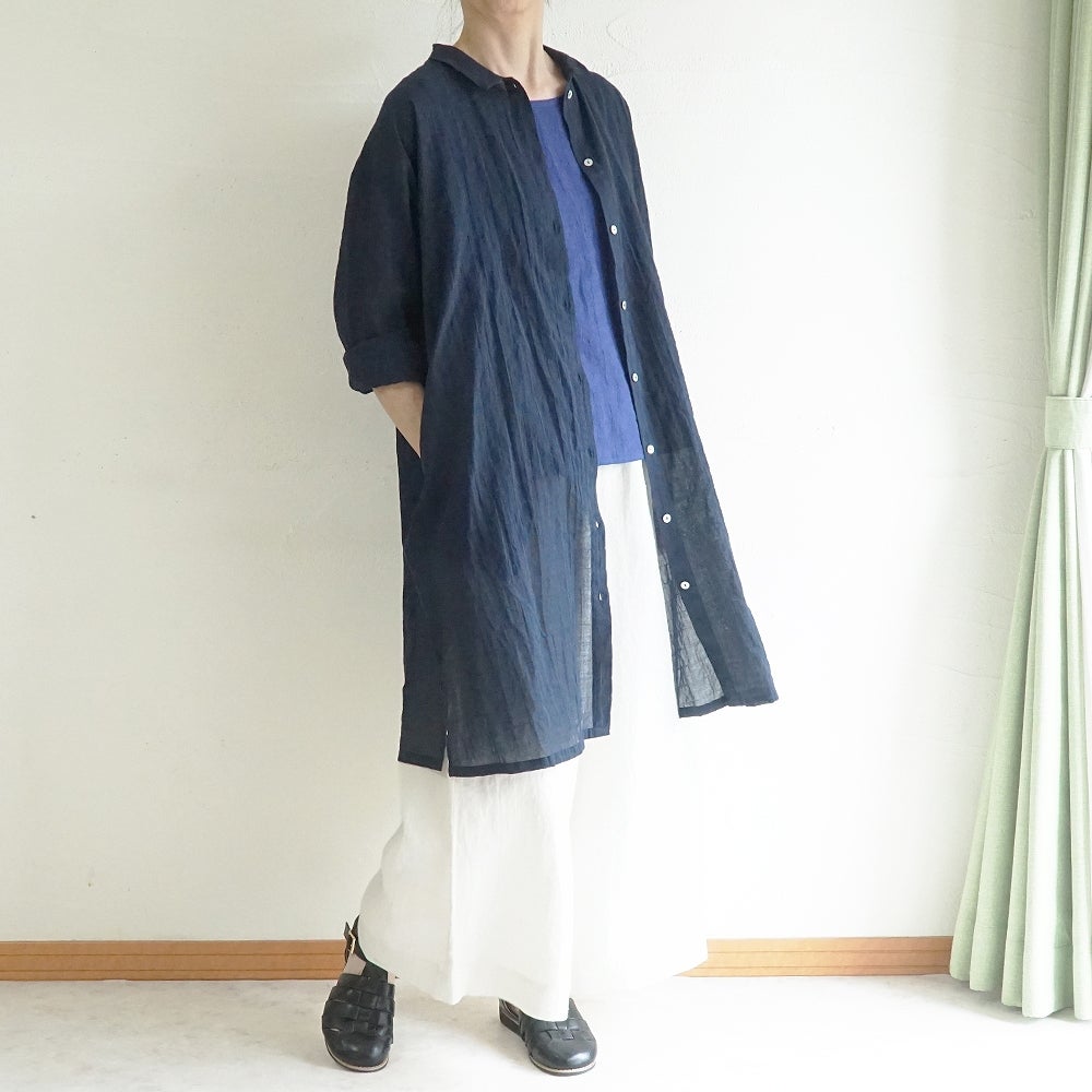 Branch m‘.,ブランチエム,ナチュラル,30代,40代,50代,60代,コットン,ゆったり,綿,シャツ,シャツワンピース,ワンピース,シアーワンピース, シャツ,ブラウス,シャツブラウス,シアー,シアーシャツ,チビ衿,シアーブラウス,綿シャツ,綿ブラウス,コットンブラウス,コットンシャツ,羽織,紫外線,紫外線対策,冷房,冷房対策,