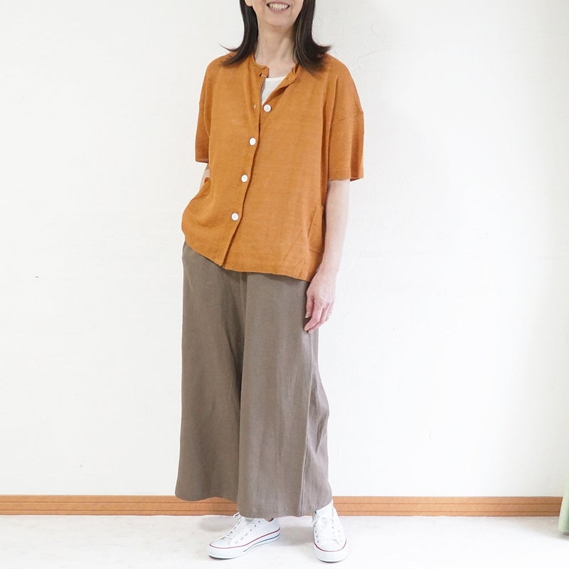 Branch m‘.,ブランチエム,ナチュラル,30代,40代,50代,60代,リネン,ゆったり,パンツ,リネンパンツ,ワイドパンツ,ワイドストレートパンツ,