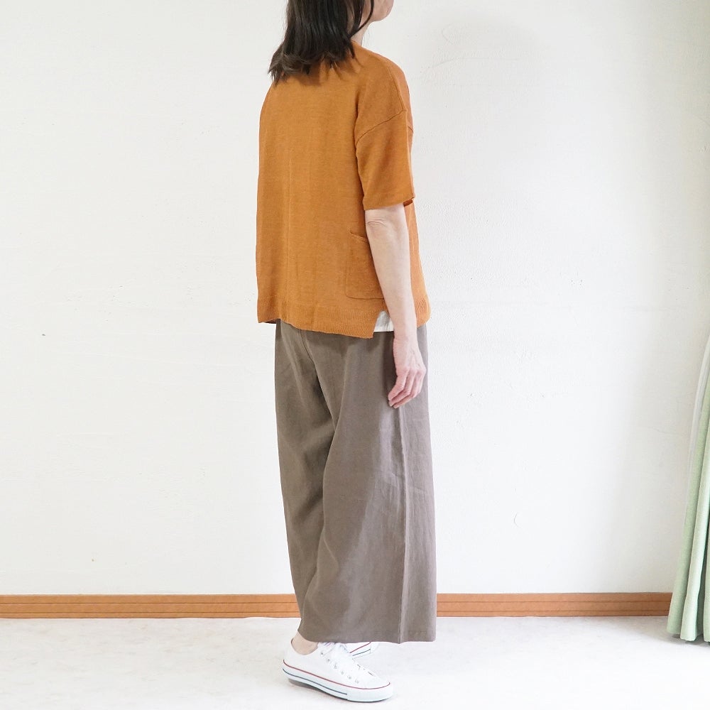Branch m‘.,ブランチエム,ナチュラル,30代,40代,50代,60代,リネン,ゆったり,パンツ,リネンパンツ,ワイドパンツ,ワイドストレートパンツ,
