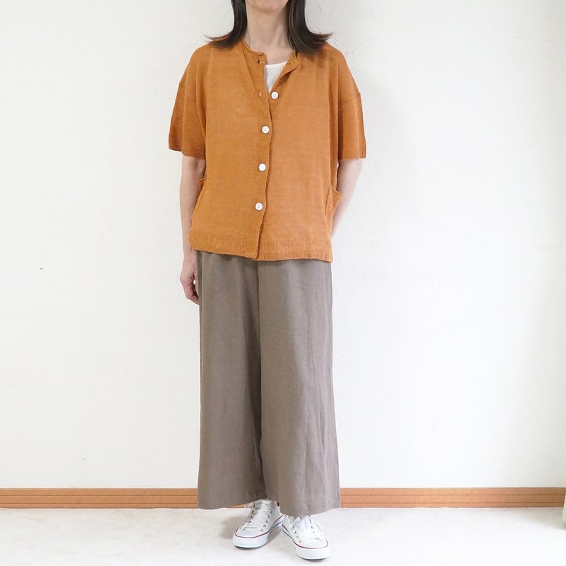 Branch m‘.,ブランチエム,ナチュラル,30代,40代,50代,60代,リネン,ゆったり,パンツ,リネンパンツ,ワイドパンツ,ワイドストレートパンツ,