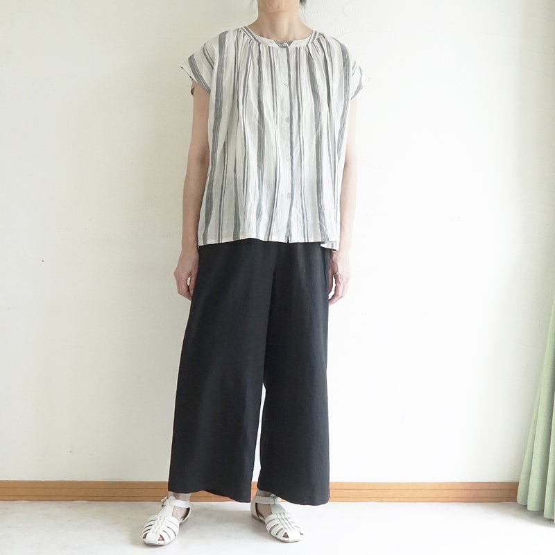 Branch m‘.,ブランチエム,ナチュラル,30代,40代,50代,60代,リネン,ゆったり,パンツ,リネンパンツ,ワイドパンツ,ワイドストレートパンツ,
