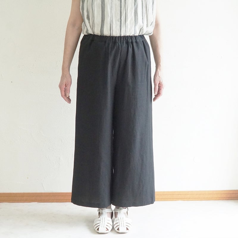 Branch m‘.,ブランチエム,ナチュラル,30代,40代,50代,60代,リネン,ゆったり,パンツ,リネンパンツ,ワイドパンツ,ワイドストレートパンツ,