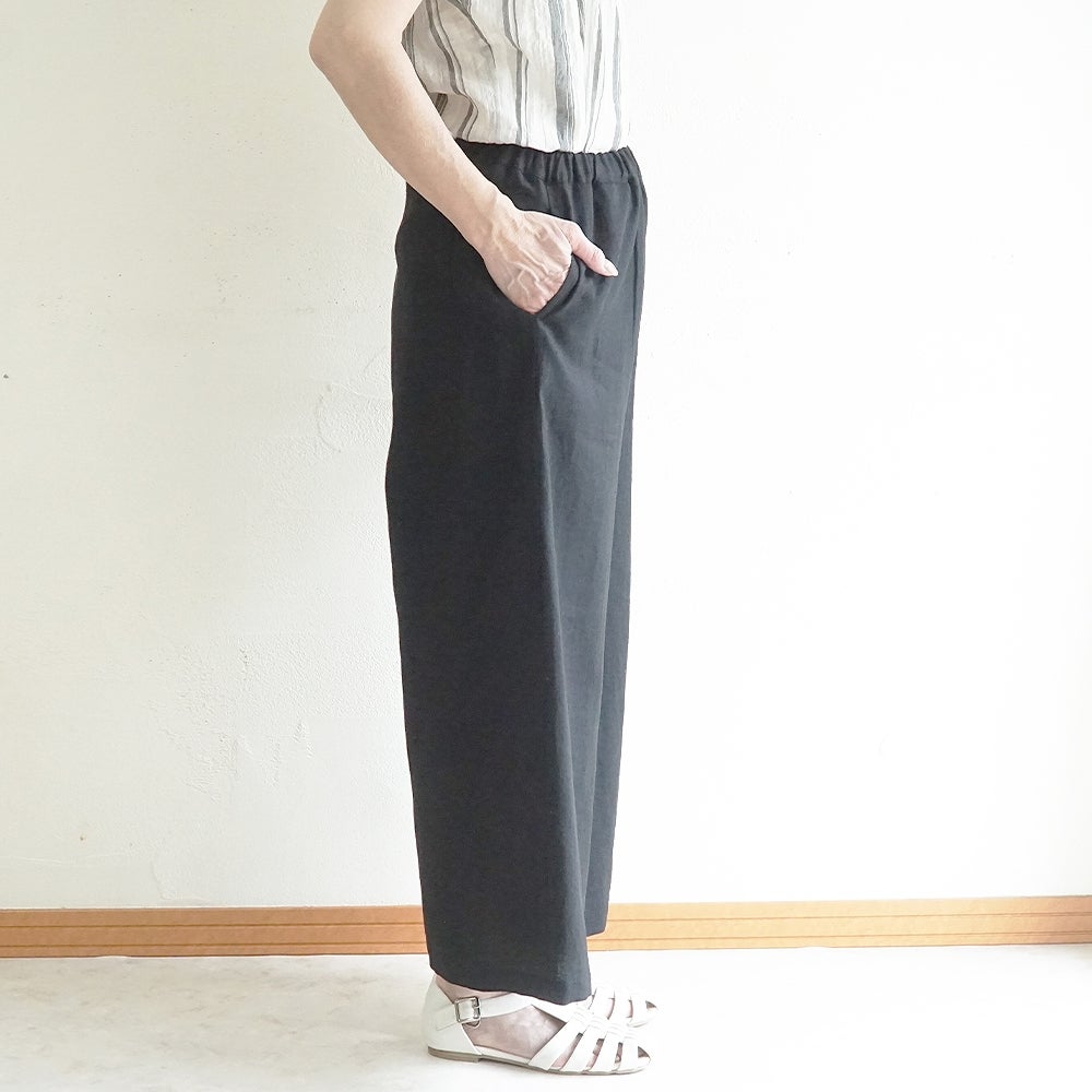 Branch m‘.,ブランチエム,ナチュラル,30代,40代,50代,60代,リネン,ゆったり,パンツ,リネンパンツ,ワイドパンツ,ワイドストレートパンツ,