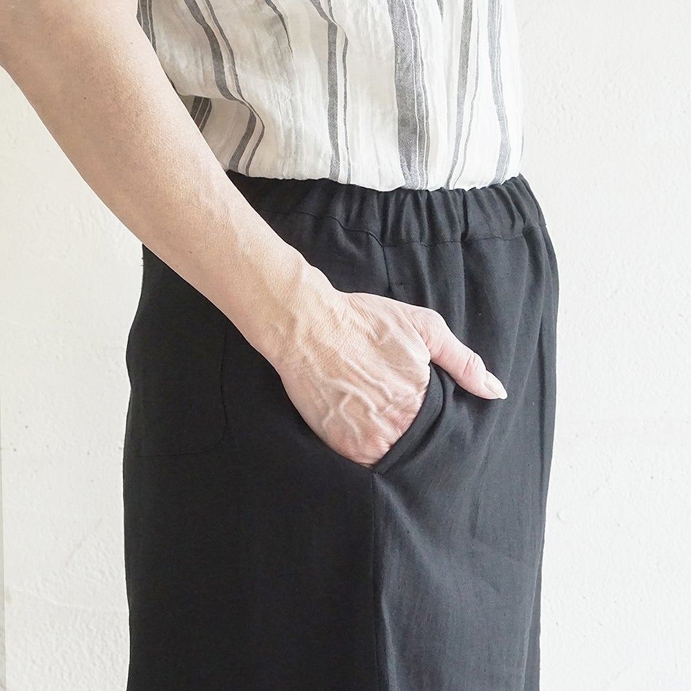 Branch m‘.,ブランチエム,ナチュラル,30代,40代,50代,60代,リネン,ゆったり,パンツ,リネンパンツ,ワイドパンツ,ワイドストレートパンツ,