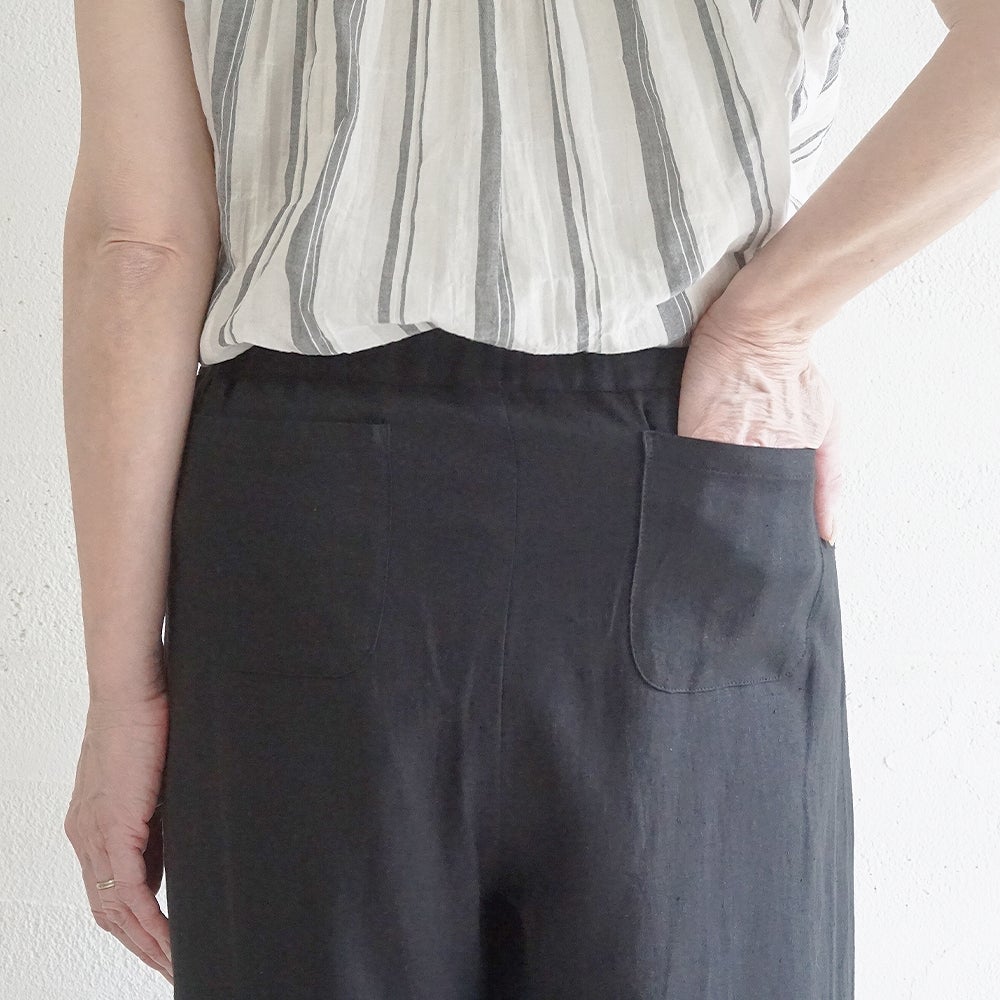 Branch m‘.,ブランチエム,ナチュラル,30代,40代,50代,60代,リネン,ゆったり,パンツ,リネンパンツ,ワイドパンツ,ワイドストレートパンツ,