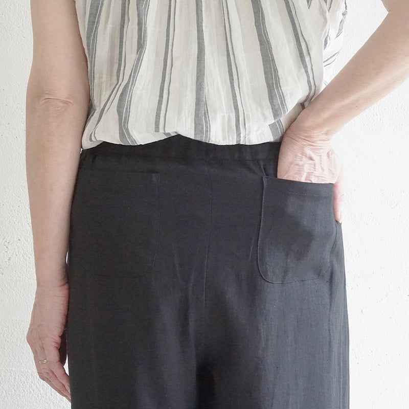 Branch m‘.,ブランチエム,ナチュラル,30代,40代,50代,60代,リネン,ゆったり,パンツ,リネンパンツ,ワイドパンツ,ワイドストレートパンツ,
