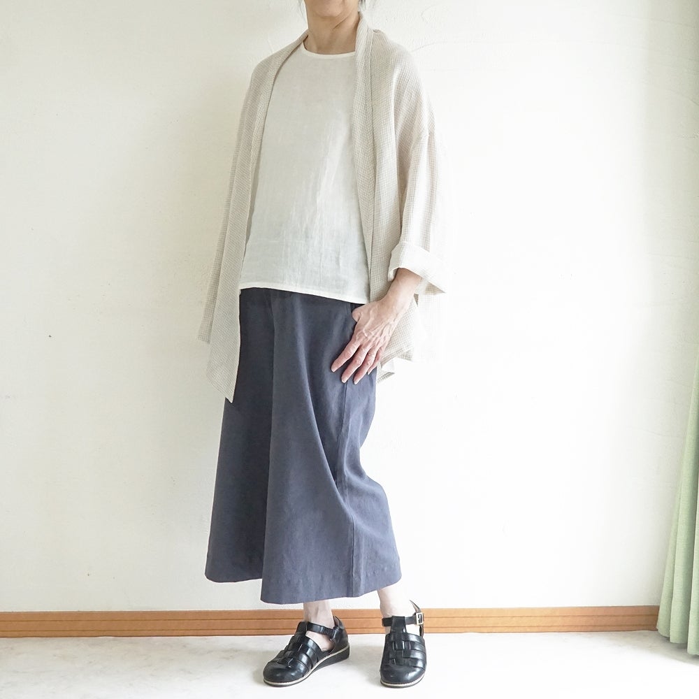 Branch m‘.,ブランチエム,ナチュラル,30代,40代,50代,60代,リネン,ゆったり,カーディガン,ショール,リネンカーデ,リネンカーディガン,リネンショール,ショールカーディガン,ストールカーディガン,紫外線対策,冷房対策