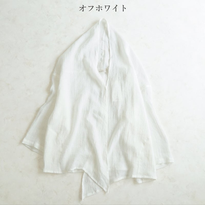 Branch m‘.,ブランチエム,ナチュラル,30代,40代,50代,60代,リネン,ゆったり,カーディガン,ショール,リネンカーデ,リネンカーディガン,リネンショール,ショールカーディガン,ストールカーディガン,紫外線対策,冷房対策