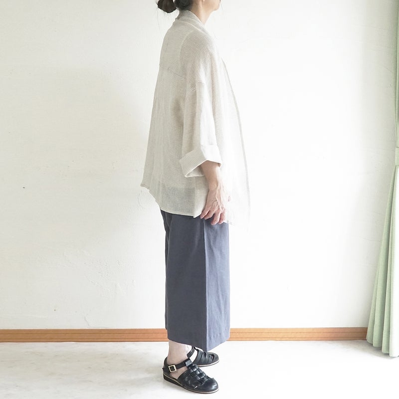 Branch m‘.,ブランチエム,ナチュラル,30代,40代,50代,60代,リネン,綿,コットン,麻,コットンリネン,ゆったり,ワイドパンツ,リネンワイドパンツ,リネンパンツ,パンツ,