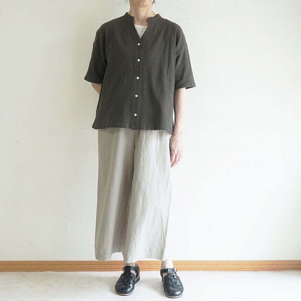 Branch m‘.,ブランチエム,ナチュラル,30代,40代,50代,60代,リネン,綿,コットン,麻,コットンリネン,ゆったり,ワイドパンツ,リネンワイドパンツ,リネンパンツ,パンツ,