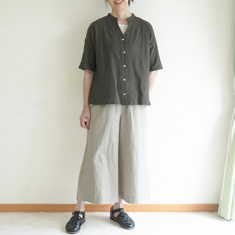 Branch m‘.,ブランチエム,ナチュラル,30代,40代,50代,60代,リネン,綿,コットン,麻,コットンリネン,ゆったり,ワイドパンツ,リネンワイドパンツ,リネンパンツ,パンツ,