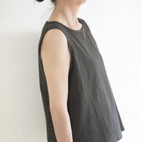Branch m‘.,ブランチエム,ナチュラル,30代,40代,50代,60代,コットン,綿,ゆったり,ブラウス,タンクトップ,ノースリーブ,高島ちぢみ,楊柳.セットアップ