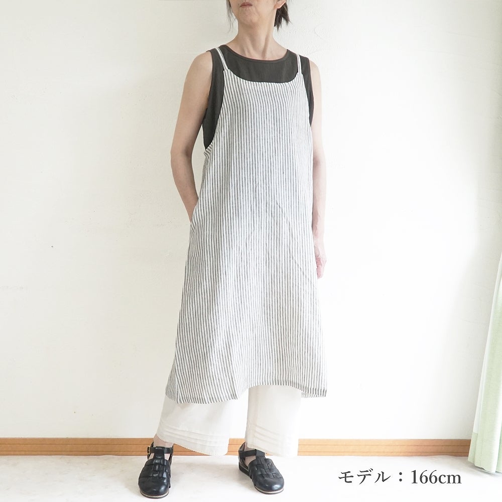 Branch m‘.,ブランチエム,ナチュラル,30代,40代,50代,60代,コットン,綿,ゆったり,ブラウス,タンクトップ,ノースリーブ,高島ちぢみ,楊柳.セットアップ