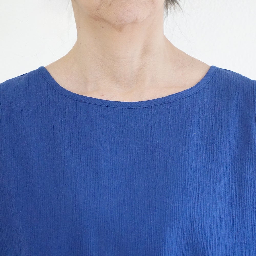 Branch m‘.,ブランチエム,ナチュラル,30代,40代,50代,60代,コットン,綿,ゆったり,ブラウス,タンクトップ,ノースリーブ,高島ちぢみ,楊柳.セットアップ