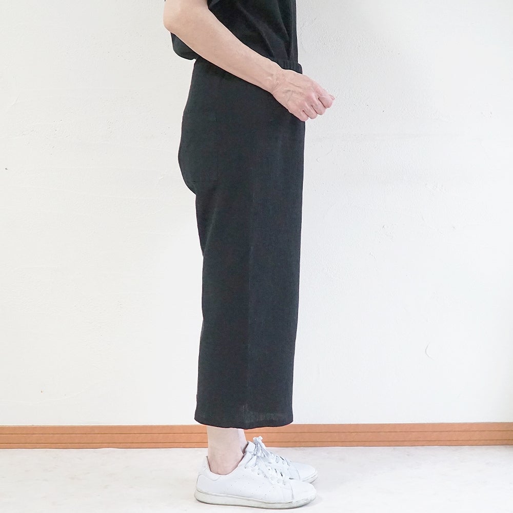 Branch m‘.,ブランチエム,ナチュラル,30代,40代,50代,60代,コットン,綿,ゆったり,パンツ,ワイドパンツ,ストレートパンツ,ぺチパンツ,高島ちぢみ,楊柳,セットアップ