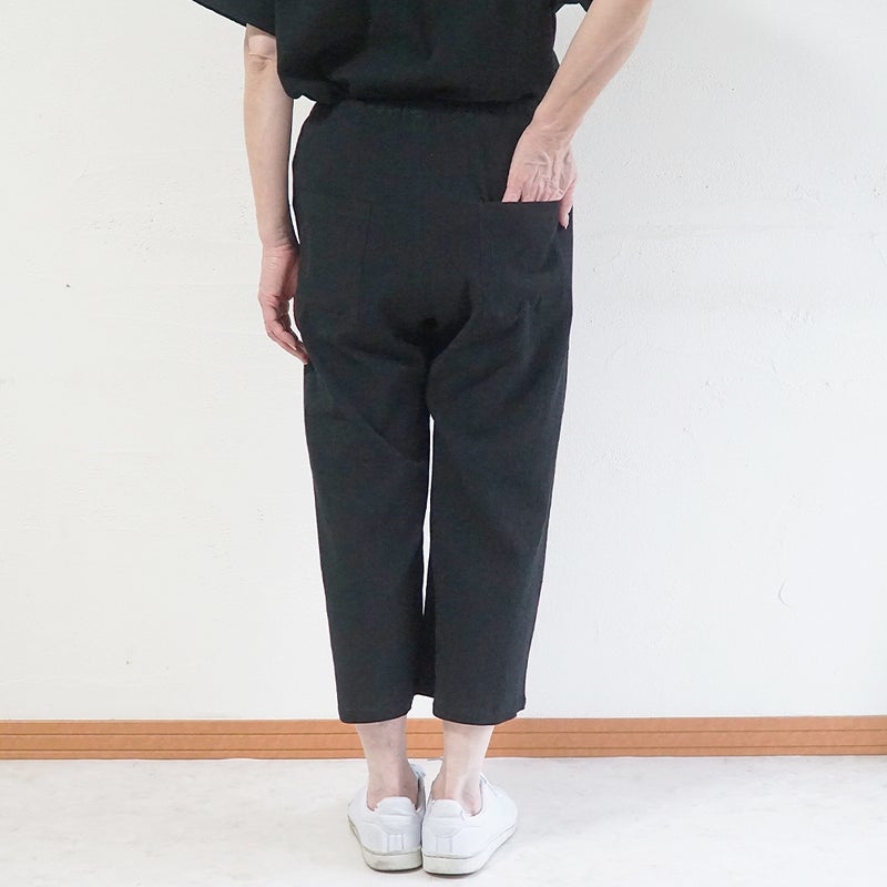 Branch m‘.,ブランチエム,ナチュラル,30代,40代,50代,60代,コットン,綿,ゆったり,パンツ,ワイドパンツ,ストレートパンツ,ぺチパンツ,高島ちぢみ,楊柳,セットアップ