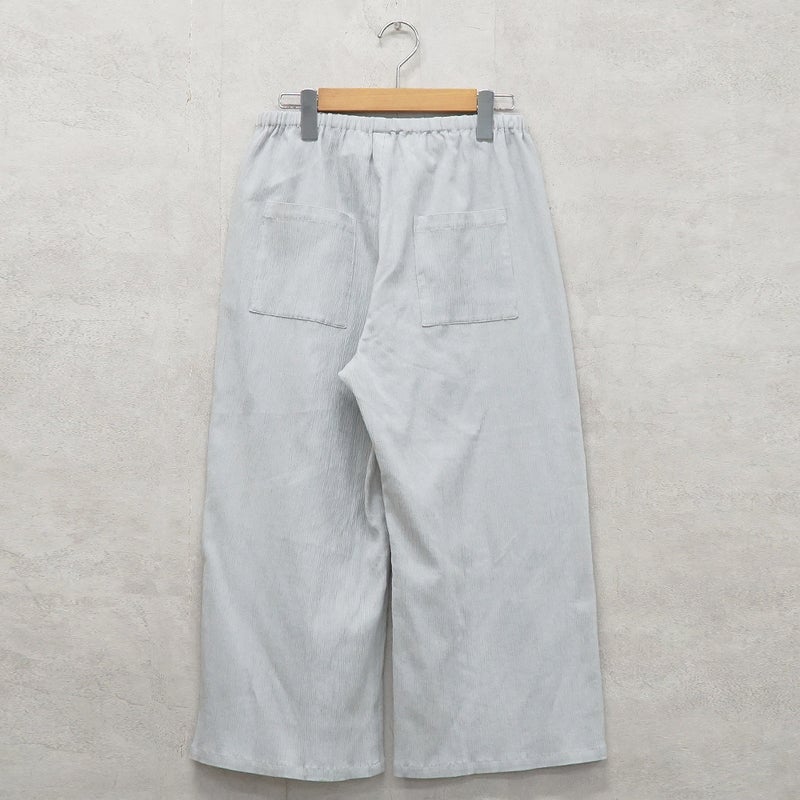 Branch m‘.,ブランチエム,ナチュラル,30代,40代,50代,60代,コットン,綿,ゆったり,パンツ,ワイドパンツ,ストレートパンツ,ぺチパンツ,高島ちぢみ,楊柳,セットアップ