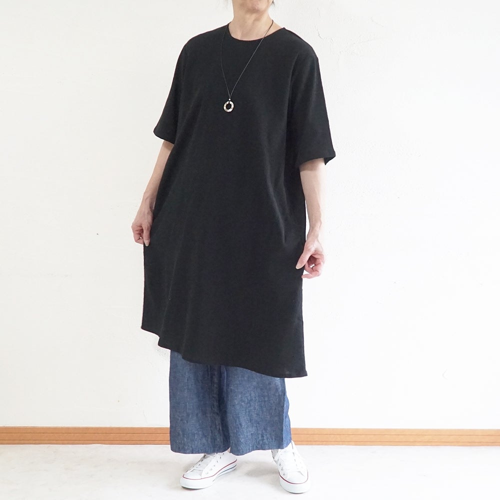 Branch m‘.,ブランチエム,ナチュラル,30代,40代,50代,60代,コットン,綿,ゆったり,パンツ,ワイドパンツ,ストレートパンツ,ぺチパンツ,高島ちぢみ,楊柳,セットアップ