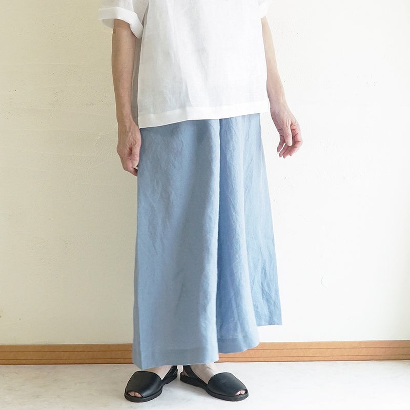 Branch m‘.,ブランチエム,ナチュラル,30代,40代,50代,60代,コーデセット,コーディネートセット,セット売り,ゆったり,リネン,プルオーバー,ブラウス,Tシャツ,プルオーバーブラウス, ,パンツ,リネン,リネンパンツ,ワイドパンツ,ギャザーパンツ