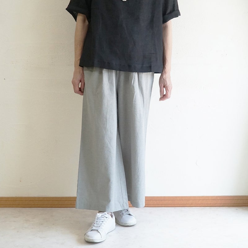 Branch m‘.,ブランチエム,ナチュラル,30代,40代,50代,60代,コットンリネン,ゆったり,パンツ,ワイドパンツ,ストレートパンツ