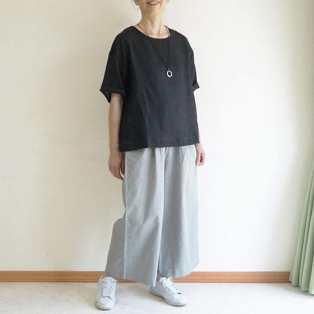 Branch m‘.,ブランチエム,ナチュラル,30代,40代,50代,60代,コットンリネン,ゆったり,パンツ,ワイドパンツ,ストレートパンツ