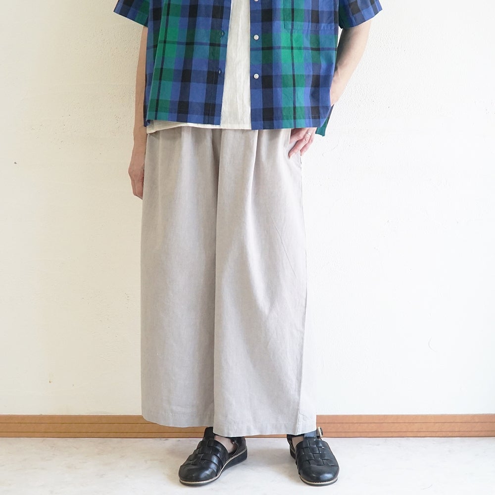 Branch m‘.,ブランチエム,ナチュラル,30代,40代,50代,60代,コットンリネン,ゆったり,パンツ,ワイドパンツ,ストレートパンツ