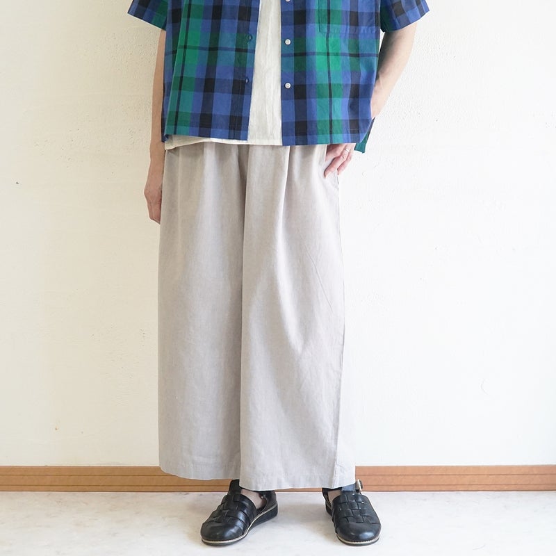 Branch m‘.,ブランチエム,ナチュラル,30代,40代,50代,60代,コットンリネン,ゆったり,パンツ,ワイドパンツ,ストレートパンツ