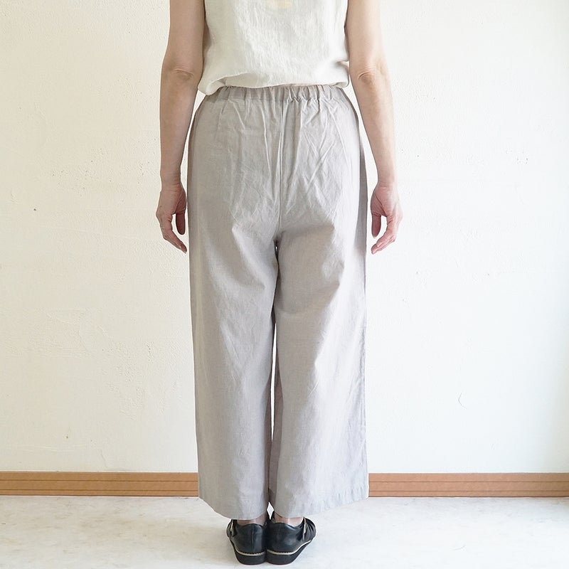 Branch m‘.,ブランチエム,ナチュラル,30代,40代,50代,60代,コットンリネン,ゆったり,パンツ,ワイドパンツ,ストレートパンツ