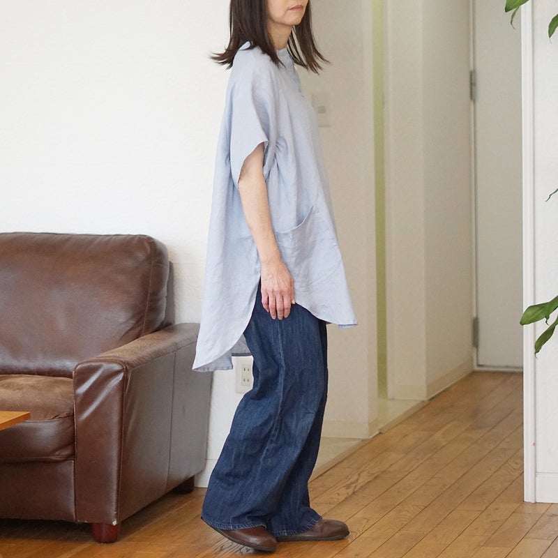 Branch m‘.,ブランチエム,ナチュラル,30代,40代,50代,60代,リネン,ゆったり,チュニック,リネンチュニック,割烹着,リネン割烹着,エプロン,リネンエプロン,チュニック,