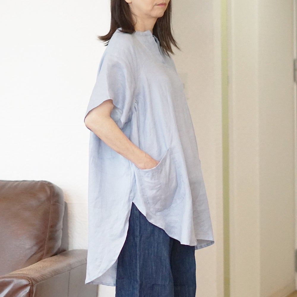 Branch m‘.,ブランチエム,ナチュラル,30代,40代,50代,60代,リネン,ゆったり,チュニック,リネンチュニック,割烹着,リネン割烹着,エプロン,リネンエプロン,チュニック,