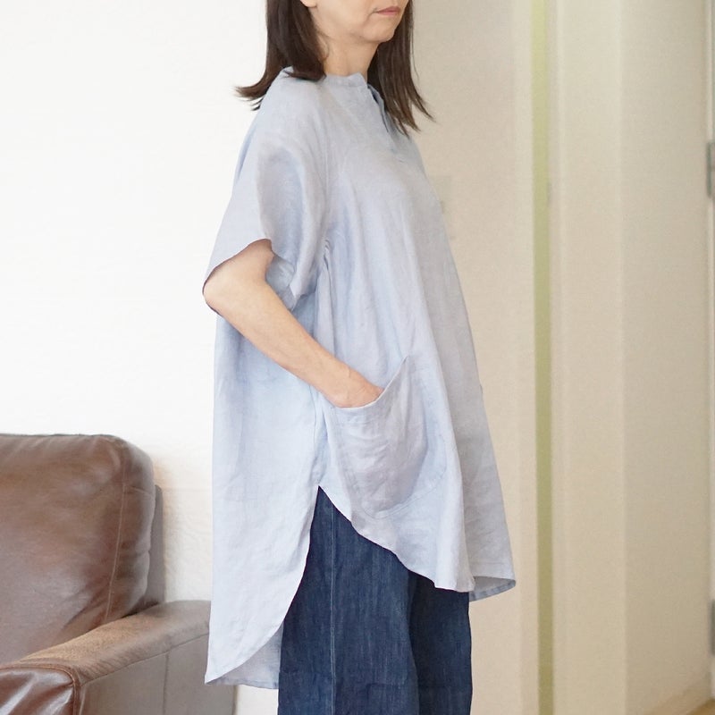 Branch m‘.,ブランチエム,ナチュラル,30代,40代,50代,60代,リネン,ゆったり,チュニック,リネンチュニック,割烹着,リネン割烹着,エプロン,リネンエプロン,チュニック,