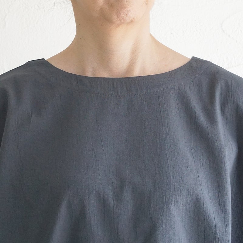Branch m‘.,ブランチエム,ナチュラル,30代,40代,50代,60代,コットン,ゆったり,綿,チェック,ドルマンブラウス,ドルマンシルエット,プルオーバーブラウス,プルオーバー,