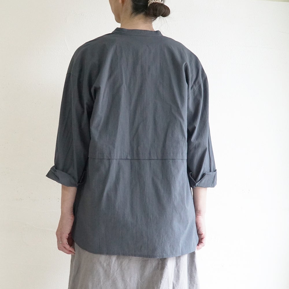 Branch m‘.,ブランチエム,ナチュラル,30代,40代,50代,60代,コットン,ゆったり,綿,ブラウス,シャツ,チュニック,チュニックブラウス,チュニックシャツ,バンドカラーブラウス,バンドカラーシャツ,バンドカラーチュニック,バンドカラー