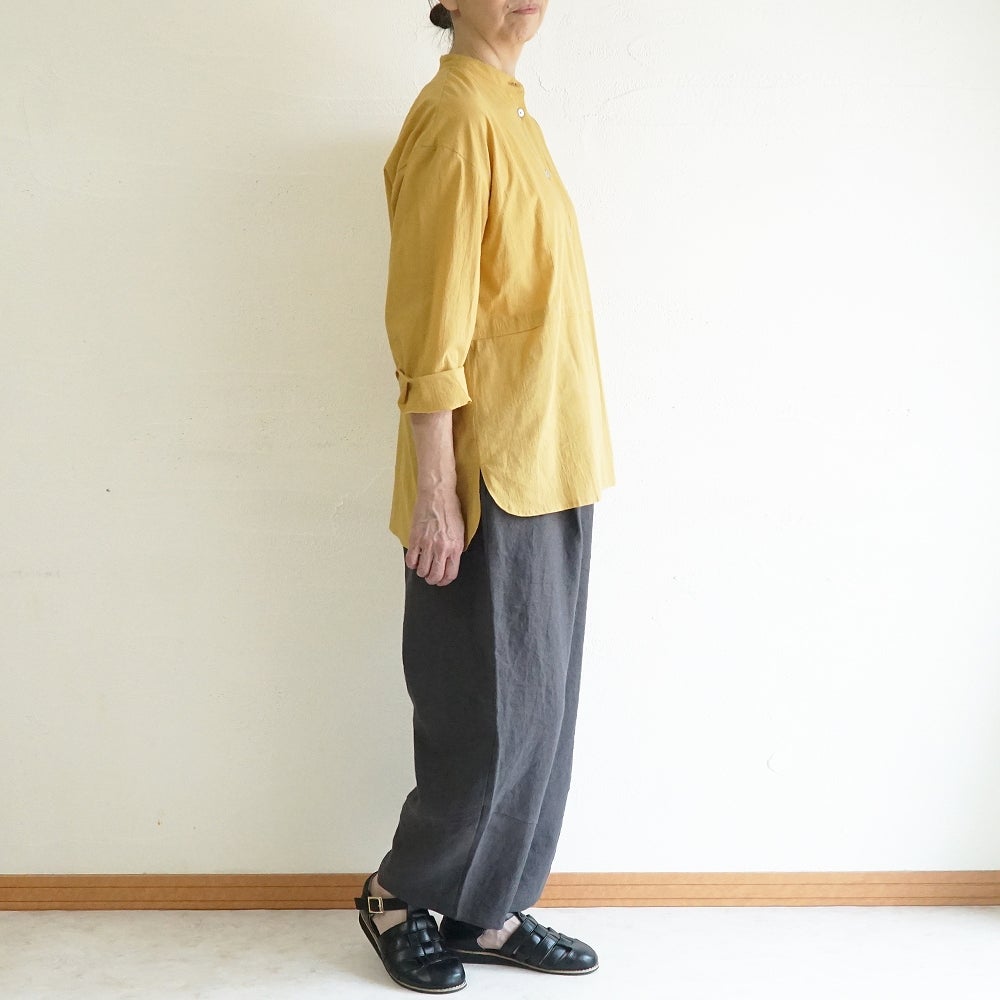 Branch m‘.,ブランチエム,ナチュラル,30代,40代,50代,60代,コットン,ゆったり,綿,ブラウス,シャツ,チュニック,チュニックブラウス,チュニックシャツ,バンドカラーブラウス,バンドカラーシャツ,バンドカラーチュニック,バンドカラー