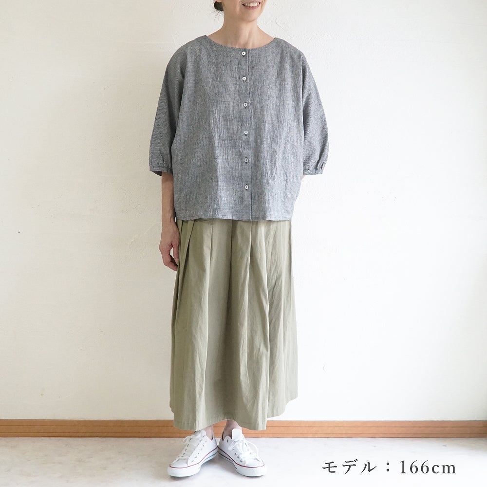 Branch m‘.,ブランチエム,ナチュラル,30代,40代,50代,60代,コットン,ゆったり,綿,ブラウス,ドルマンブラウス,コットンリネン,羽織,ドルマン,