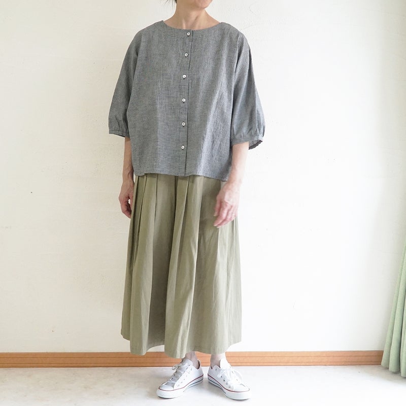 Branch m‘.,ブランチエム,ナチュラル,30代,40代,50代,60代,コットン,ゆったり,綿,ブラウス,ドルマンブラウス,コットンリネン,羽織,ドルマン,